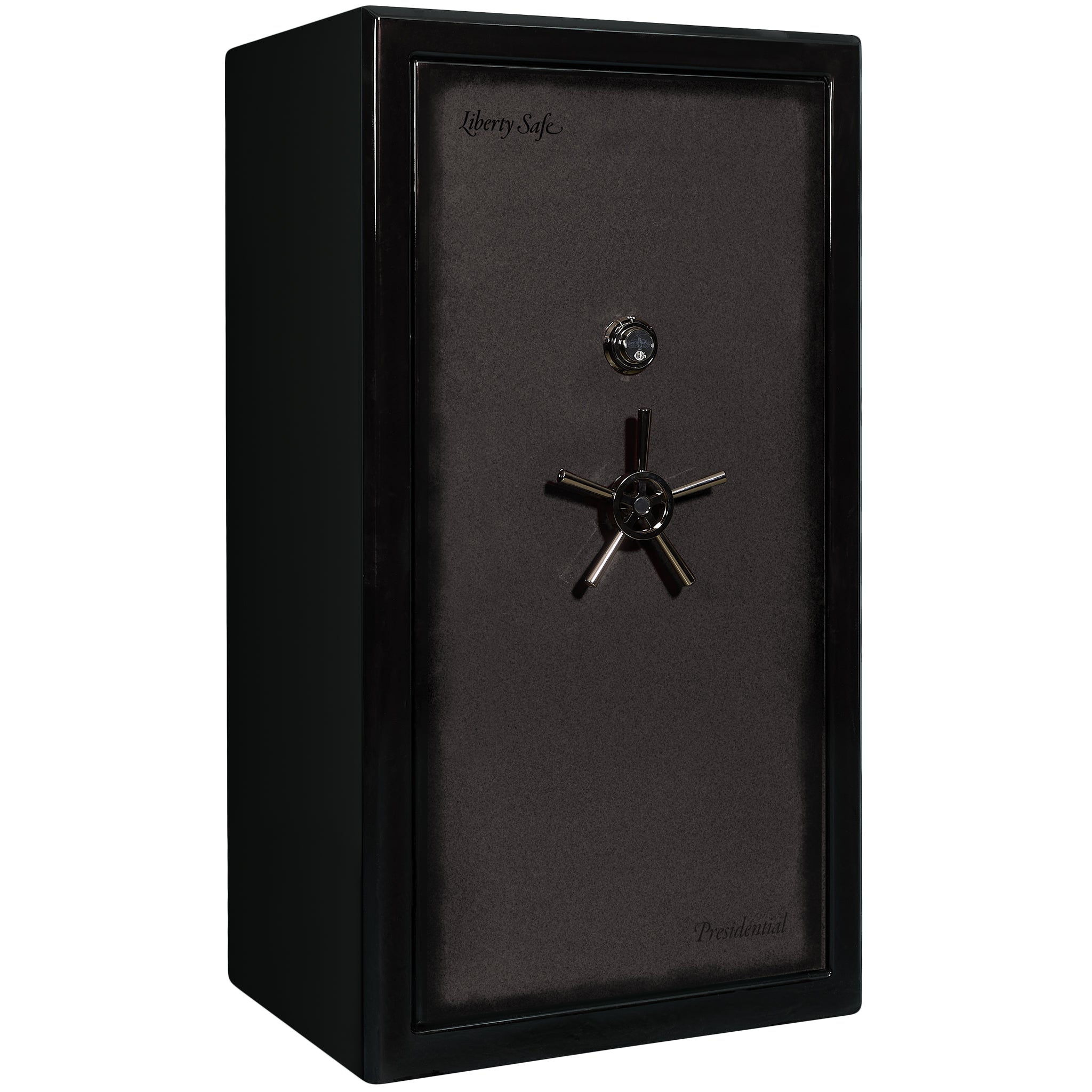 Presidential Series | Level 10 Security | 2.5 Hours Fire Protection | 40 | Dimensions: 66”(H) x 36”(W) x 27.75"(D*) | Gray Charcoal Gloss | Mechanical Lock - Closed