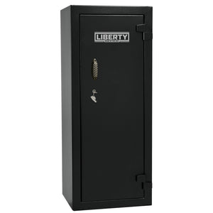 Ammo Cabinet 13 |  Dimensions: 59”(H) x 24”(W) x 16”(D) | 2 (Expandable to 4) Long Guns | Black - closed