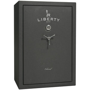 Colonial 35 | Pro Flex Interior | Level 4 Security | 75 Minute Fire Protection | Dimensions: 60.5"(H) x 42"(W) x 22"(D) | Up to 45 Long Guns | Granite Textured | Mechanical Lock – Closed