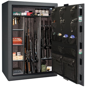 Colonial Series | Level 4 Security | 75 Minute Fire Protection | 35 | DIMENSIONS: 60.5"(H) X 42”(W) X 22"(D*) | Granite Textured | Mechanical Lock - open