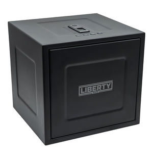 HDV-350X | Biometric Handgun Vault | 13”(D) X 14”(W) X 13”(H) Exterior Dimensions | Black - Closed
