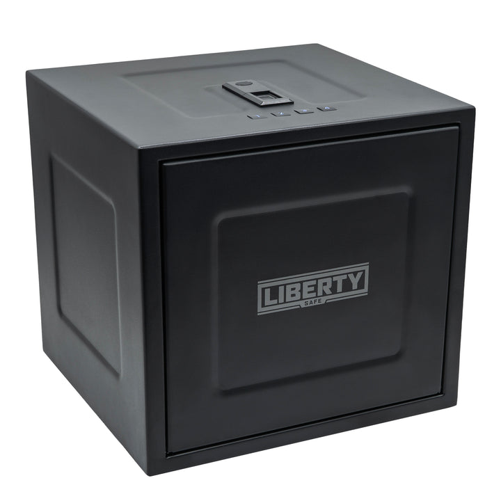 HDV-350X | Biometric Handgun Vault | 13”(D) X 14”(W) X 13”(H) Exterior Dimensions | Black - Closed