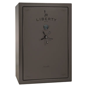 Franklin 45 | Pro Flex Interior | Level 5 Security | 110 Minute Fire Protection | Dimensions: 60.5"(H) x 42"(W) x 27.5"(D) | Up to 60 Long Guns | Gray Marble | Electronic Lock - Closed