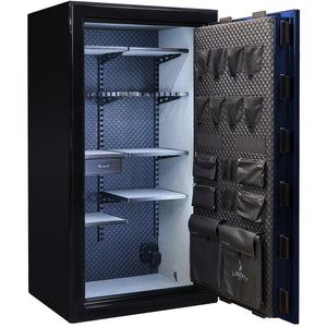 Presidential Series | Level 10 Security | 2.5 Hours Fire Protection | 40 | Dimensions: 66”(H) x 36”(W) x 27.75"(D*) | Blue Gloss | Mechanical Lock - Open