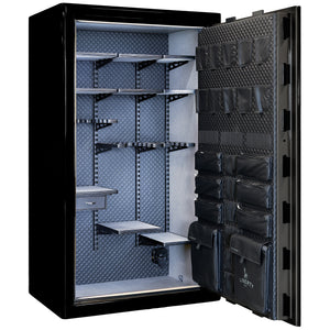 Presidential Series | Level 10 Security | 2.5 Hours Fire Protection | 50 | Dimensions: 72”(H) x 42”(W) x 27.75"(D*) | Gray Charcoal Gloss | Mechanical Lock - Open