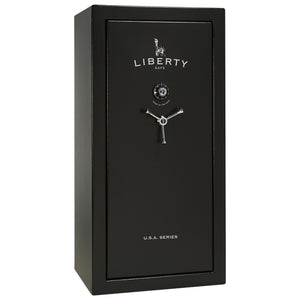 USA Series | Level 3 Security | 60 Minute Fire Rating | 30 | Dimensions: 60.5"(H) x 30"(W) x 22"(D) | Black Textured | Mechanical Lock - Closed Door