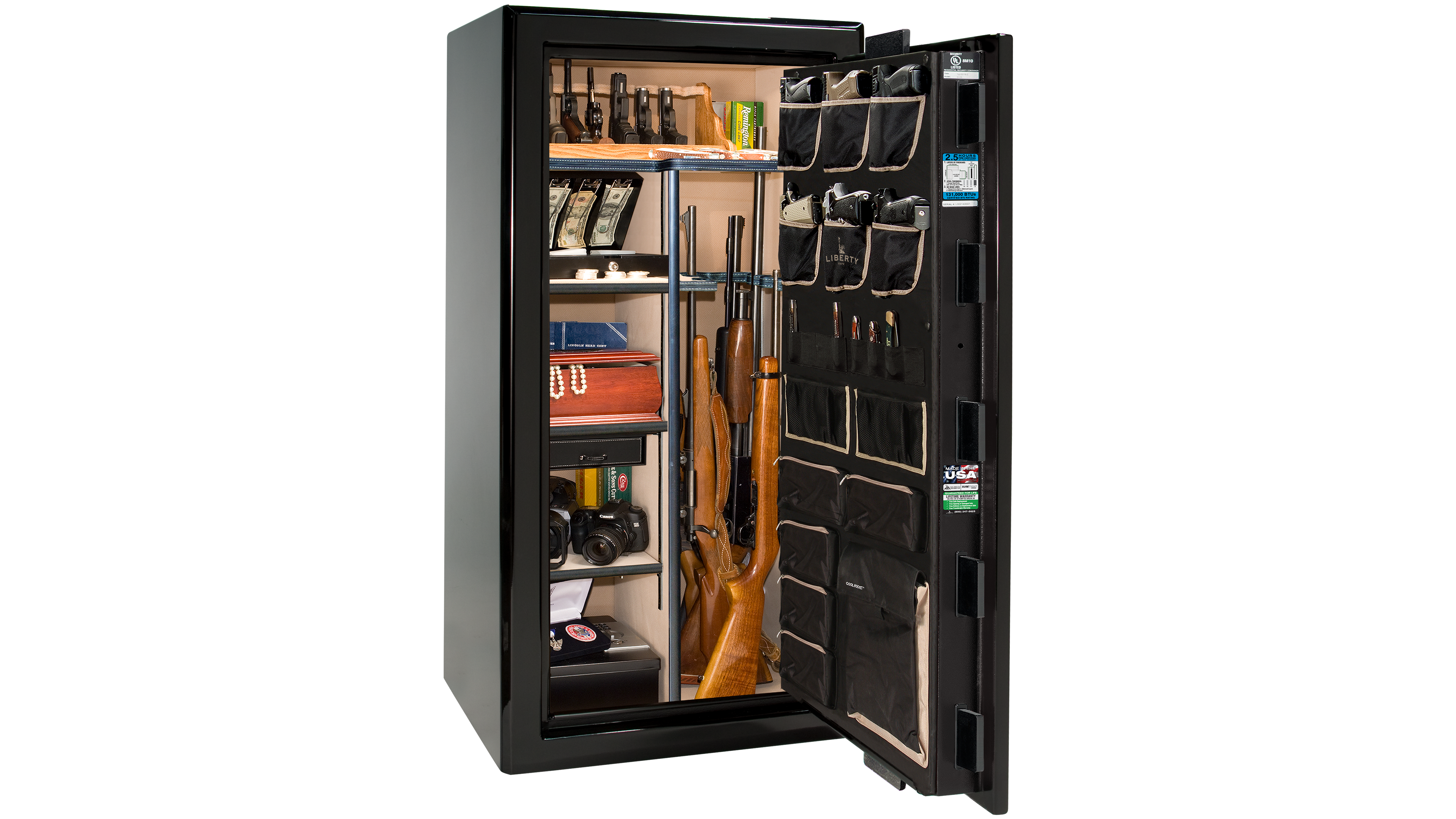 Presidential 25 Black Gloss - Open Interior