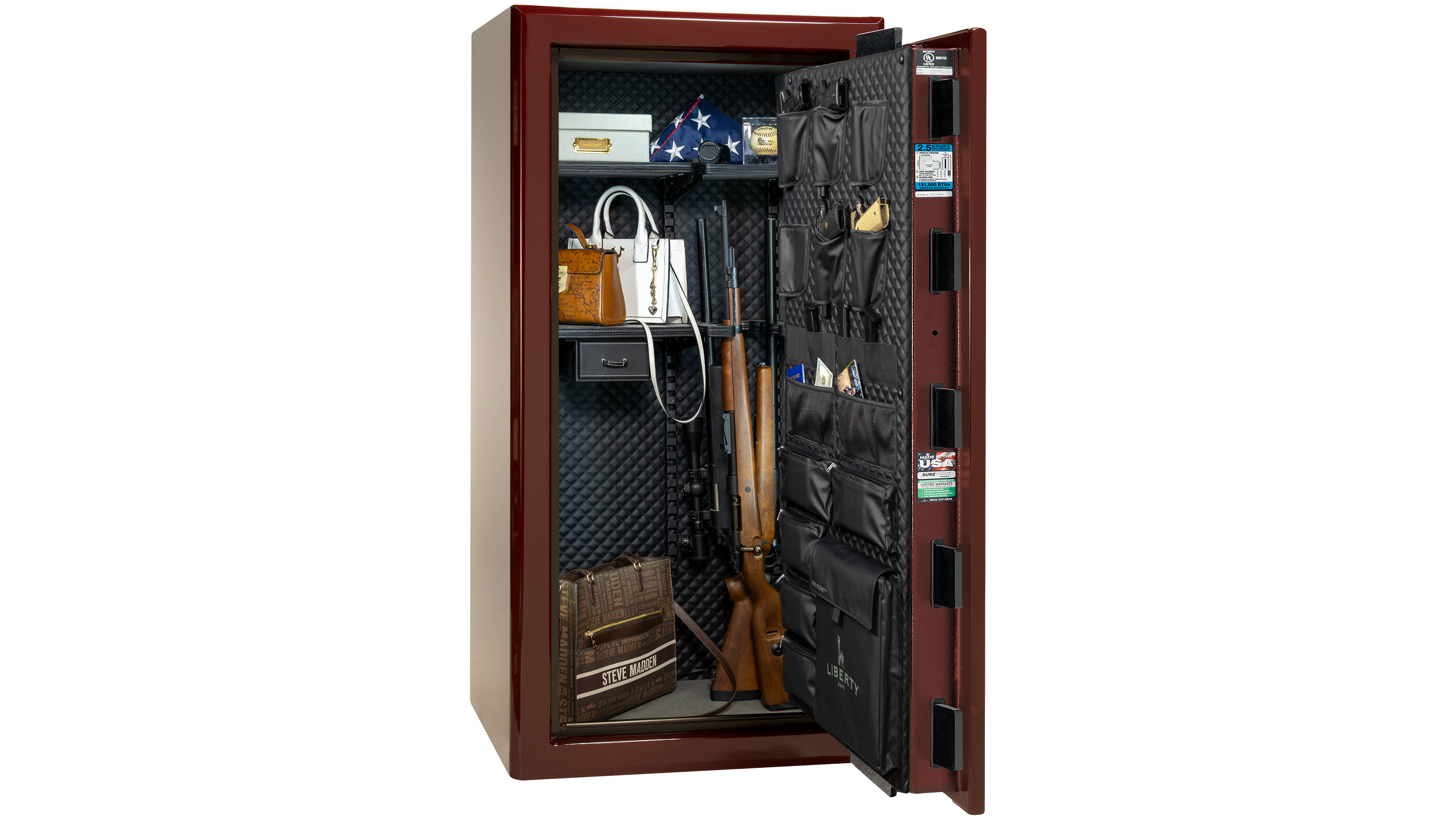 Presidential 25 Burgundy Gloss - Open Interior