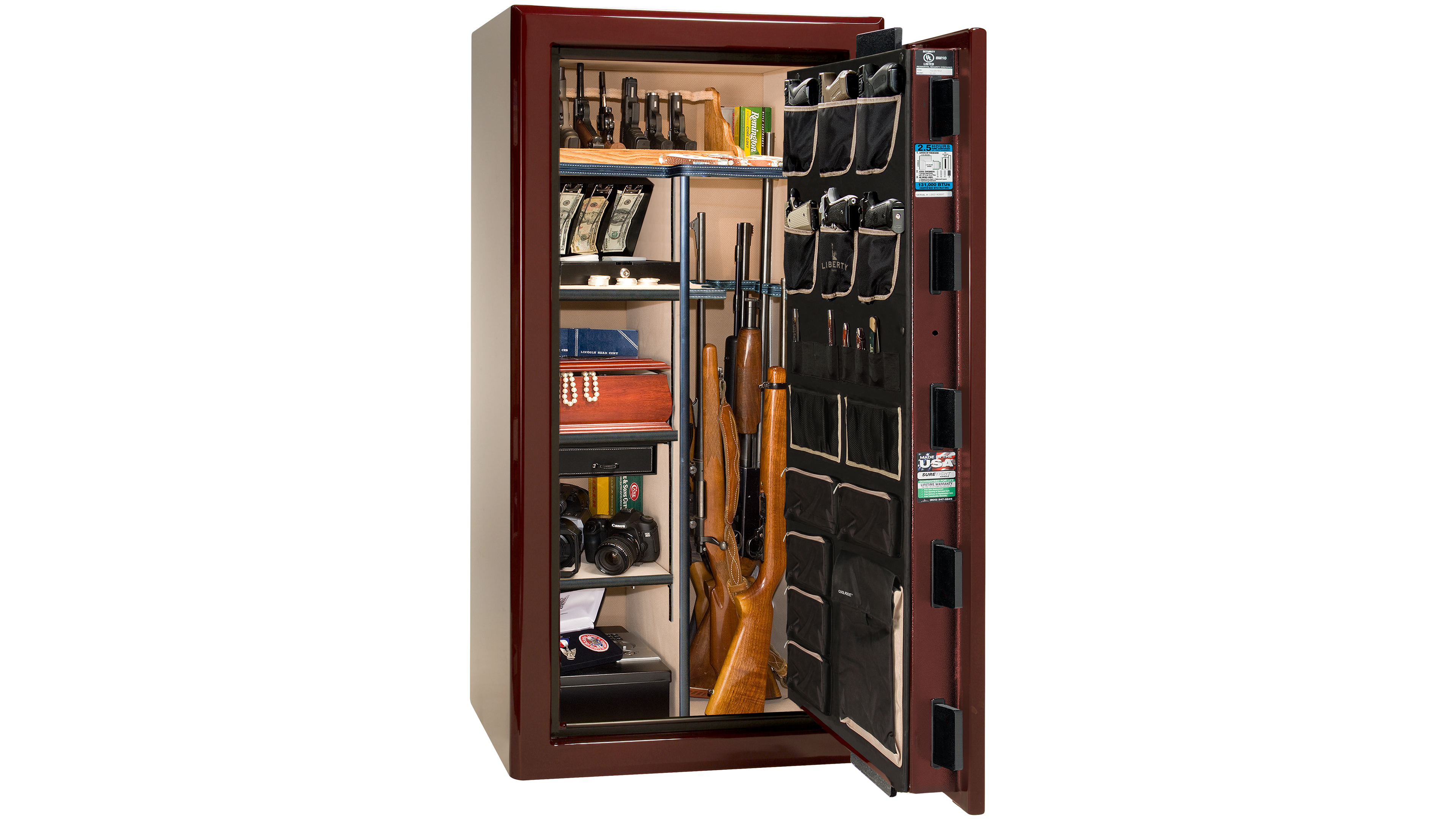 Presidential 25 Burgundy Gloss - Open Interior