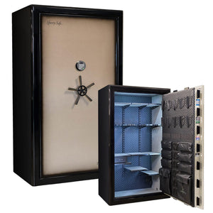 Presidential 50 / Two-Tone Champagne Gloss / Diamond Stitched Faux Leather / Black Chrome