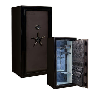 Presidential 25 / Two-Tone Charcoal Gloss / Diamond Stitched Faux Leather / Black Chrome